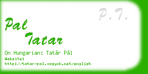 pal tatar business card